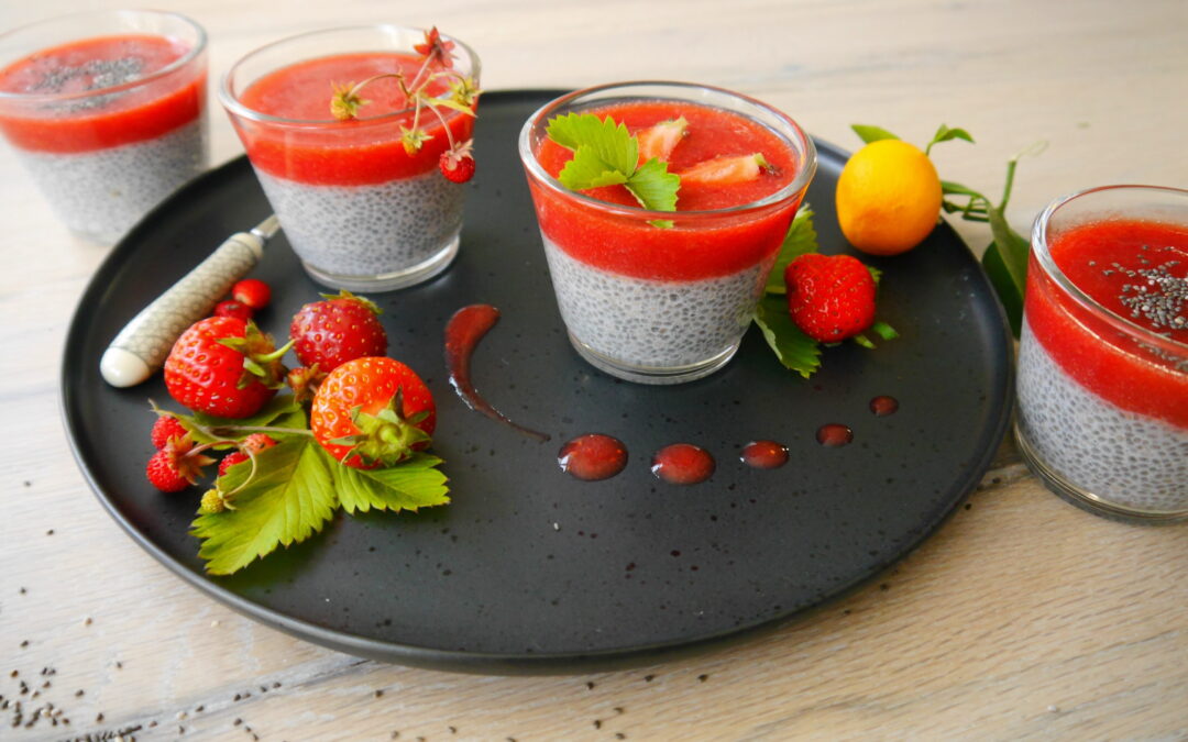 Erdbeer Chia-Mousse