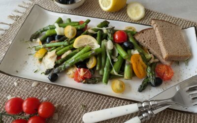 Mediterrane Spargelpfanne