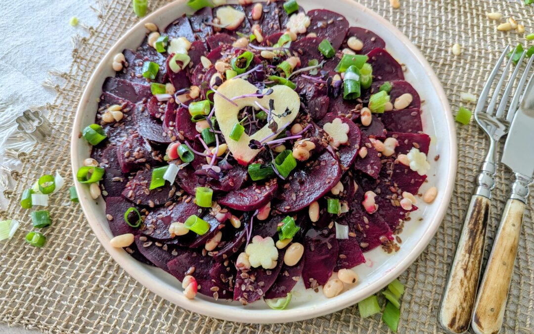 Rote-Beete-Salat mit weißen Bohnen
