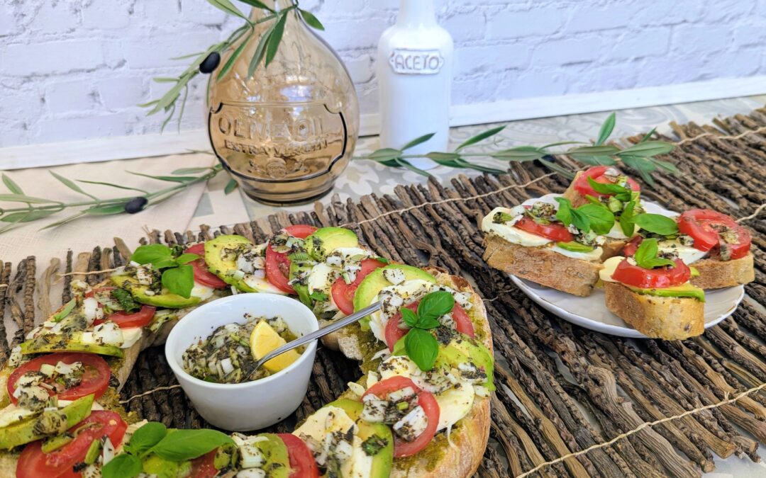 Sommerliche Dinkel-Ciabatta-Häppchen